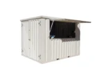 XL zerlegbarer Barcontainer 3×2 Meter Weiß RAL 9016