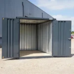 Container 3 x 2 Meter Doppeltür an der kurzen Seite Anthrazit RAL 7016 – Bild 3