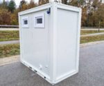 Sanitärcontainer SCDD RAL 9002 Grauweiß | H 2350 x B 2400 x T 1250 mm | 2 Türen | mit Dusche – Bild 7