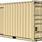 20-Fuß-Container (generalüberholt), kombiniert als Büro- und Lagercontainer